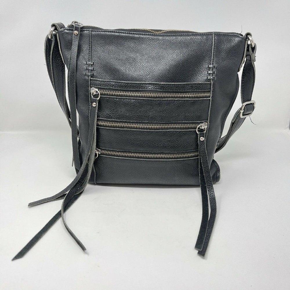 Lucky Brand Shannon Leather Zip Crossbody Bag